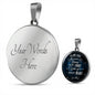 Mom To Son - To My Son You've Been A Blessing From The START ... Circle Necklace - Loving Family