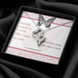 Double Hearts Necklace with A Bible Verse Card - 2 Corinthians 5:17