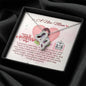 To A New Mom - Double Hearts Necklace with Happy 1st Mother's Day Message Card & QR code for E-Card