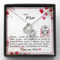 Dear Mom - Double Hearts Necklace with Message Card & QR code for E-Card