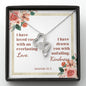 Double Heart Necklaces with A Bible Verse Card - Jeremiah 31:3
