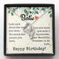 To My Bestie - Double Heart Necklace with Birthday Message Card