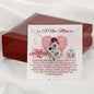 To A New Mom - Double Hearts Necklace with Happy 1st Mother's Day Message Card & QR code for E-Card