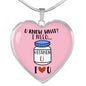 I Need Vitamin U - Heart Necklace - Loving Family