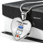 I Need Vitamin U (Transparent) Heart Necklace - Loving Family