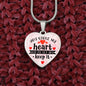 You Stole My Heart But I'll Let You Keep It - Heart Necklace (Pink) - Loving Family