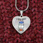 I Need Vitamin U (Transparent) Heart Necklace - Loving Family