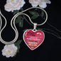 To My Wife - I Love You Because You Are My LIFE... Heart Necklace - Loving Family