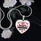 You Stole My Heart But I'll Let You Keep It - Heart Necklace (Pink) - Loving Family