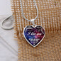 To My Wife - I Love You Forever - Heart Necklace - Loving Family