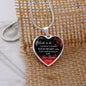 To My Bride To Be - I Promise to Handle Your HEART With Care... Heart Necklace -Loving Family
