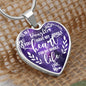 Mom To Daughter- You Have My Whole Heart - Heart Necklace - Loving Family