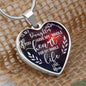 Mom To Daughter - You Have My Whole Heart - Hesrt Necklace - Loving Family
