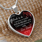 To My Bride To Be - I Promise to Handle Your HEART With Care... Heart Necklace -Loving Family