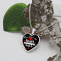 You Stole My Heart Quote on Heart - Necklace - Black - Loving Family