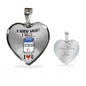 I Need Vitamin U (Transparent) Heart Necklace - Loving Family