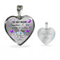 In Memory of Mom - I Know That It Was You... Heart Necklace - Loving Family