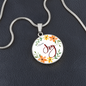 I Choose Joy - Bible Verse Inspired Circle Pendent Necklace