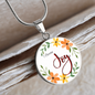 I Choose Joy - Bible Verse Inspired Circle Pendent Necklace
