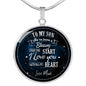 Mom To Son - To My Son You've Been A Blessing From The START ... Circle Necklace - Loving Family