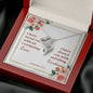 Double Heart Necklaces with A Bible Verse Card - Jeremiah 31:3