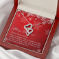 To My Best Friend - Double Hearts Necklace with Christmas Message Card