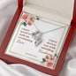 Double Heart Necklaces with A Bible Verse Card - Jeremiah 31:3