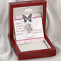 Double Hearts Necklace with A Bible Verse Card - 2 Corinthians 5:17