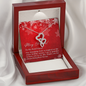 To My Best Friend - Double Hearts Necklace with Christmas Message Card
