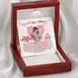 To A New Mom - Double Hearts Necklace with Happy 1st Mother's Day Message Card & QR code for E-Card