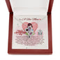 To A New Mom - Double Hearts Necklace with Happy 1st Mother's Day Message Card & QR code for E-Card