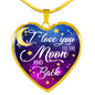 To SPECIAL SOMEONE - I Love You to the Moon and Back Necklace - Loving Family