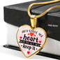 You Stole My Heart But I'll Let You Keep It - Heart Necklace (Pink) - Loving Family