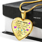 In Memory of Mom - I Know That It Was You... Heart Necklace - Loving Family
