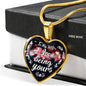 Husband To Wife - I love Being Yours - Heart Necklace - Loving Family