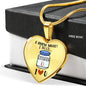 I Need Vitamin U (Transparent) Heart Necklace - Loving Family