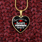 You Stole My Heart Quote on Heart - Necklace - Black - Loving Family