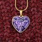 Mom To Daughter- You Have My Whole Heart - Heart Necklace - Loving Family