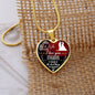 To My Wife - You Are The Best Thing That Ever Happened To Me - Heart Necklace - Loving Family