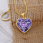 Mom To Daughter- You Have My Whole Heart - Heart Necklace - Loving Family