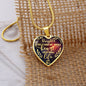 Mom To Daughter - You Have My Whole Heart - Hesrt Necklace - Loving Family