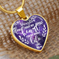 Mom To Daughter- You Have My Whole Heart - Heart Necklace - Loving Family