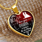 To My Wife - You Are The Best Thing That Ever Happened To Me - Heart Necklace - Loving Family