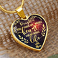 Mom To Daughter - You Have My Whole Heart - Hesrt Necklace - Loving Family