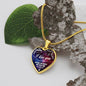 To My Wife - I Love You Forever - Heart Necklace - Loving Family