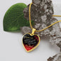 To My Bride To Be - I Promise to Handle Your HEART With Care... Heart Necklace -Loving Family