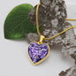 Mom To Daughter- You Have My Whole Heart - Heart Necklace - Loving Family