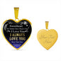 To Sweetheart - I Always Love You More Than That - Heart Necklace - Loving Family