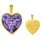 Mom To Daughter- You Have My Whole Heart - Heart Necklace - Loving Family