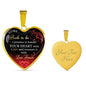To My Bride To Be - I Promise to Handle Your HEART With Care... Heart Necklace -Loving Family